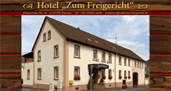 Desktop Screenshot of hotel-zum-freigericht.de