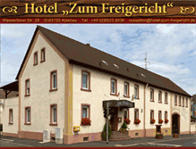 Tablet Screenshot of hotel-zum-freigericht.de